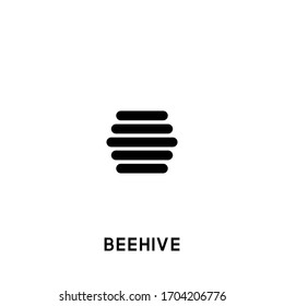 beehive vector icon. beehive black sign on white background. beehive icon for web and app