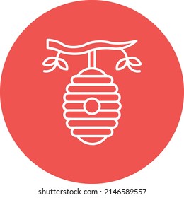 Beehive vector icon. Can be used for printing, mobile and web applications.