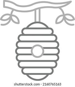Beehive vector icon. Can be used for printing, mobile and web applications.