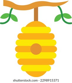 Icono vector de colmena. Se puede usar para imprimir, móviles y aplicaciones web.