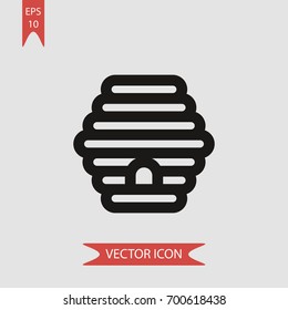 Beehive vector icon illustration symbol