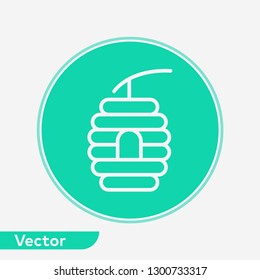 Beehive vector icon sign symbol
