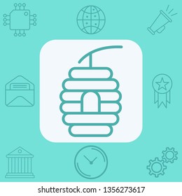 Beehive vector icon sign symbol