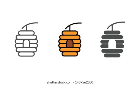 Beehive vector icon sign symbol