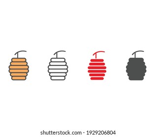 Beehive vector icon sign symbol