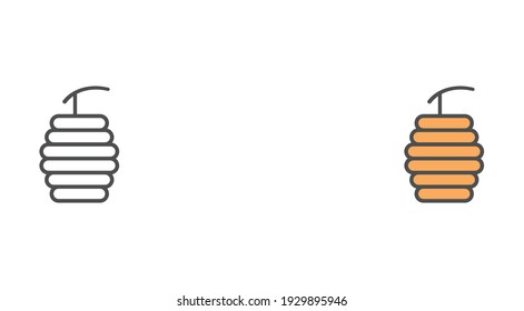 Beehive vector icon sign symbol