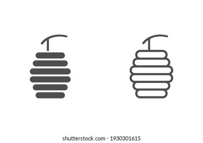 Símbolo del símbolo del icono del vector de la colmena