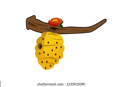 beehive vector illustration