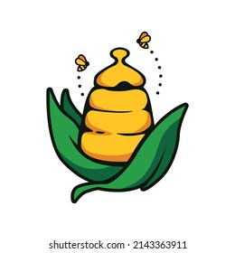 Vector de colmena, signo y símbolo, vector EPS 10