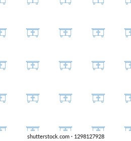 beehouse icon pattern seamless white background. Editable line beehouse icon. beehouse icon pattern for web and mobile.