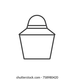 Beekeeper hat line icon.