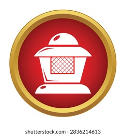 Beekeeper hat with a net mask for protection from bees, shown as a vector icon