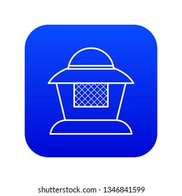 Beekeeper icon blue vector isolated on white background