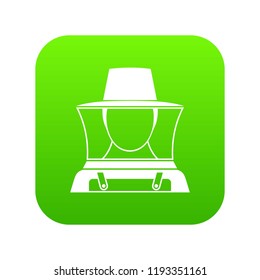 Beekeeper icon digital green for any design isolated on white vector illustration