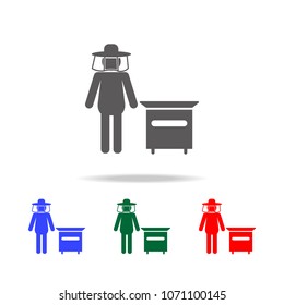 Beekeeper icon. Elements of people profession in multi colored icons. Premium quality graphic design icon. Simple icon for websites, web design, mobile app, info graphics on white background