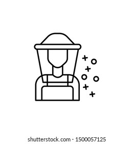 Beekeeper jobs man icon. Element of labor icon