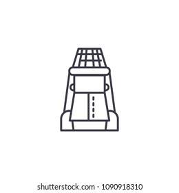 Beekeeper linear icon concept. Beekeeper line vector sign, symbol, illustration.