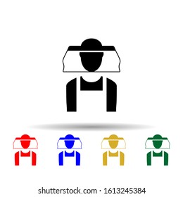 beekeeper multi color style icon. Simple glyph, flat vector of beekeeping icons for ui and ux, website or mobile application