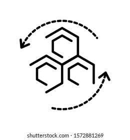 Beekeeping or apiary, honeycomb isolated icon, apiculture and farm food or cosmetology vector. Natural honey production, agriculture and farming, propolis effect. Liquid organic product, skincare