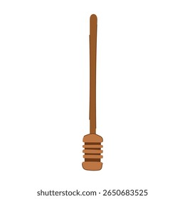 apicultura mel dipper stick cartoon. colmeia apiária, néctar de cera de abelhas, pólen própolis apicultura mel dipper stick sinal. símbolo isolado vetor ilustração