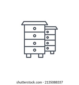 beekeeping icons  symbol vector elements for infographic web