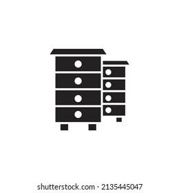 beekeeping icons  symbol vector elements for infographic web