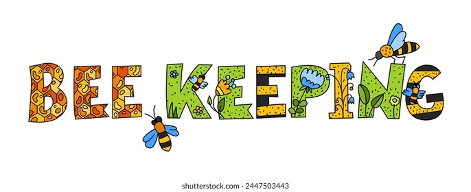 Beekeeping practices. Be bee friendly and kind. International event. Bee-friendly initiatives. Importance of bees and their role in ecosystem. Editable vector illustration isolated on white background