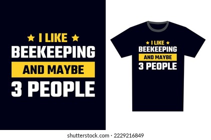 Beekeeping T Shirt Design Template Vector
