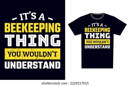 Beekeeping T Shirt Design Template Vector