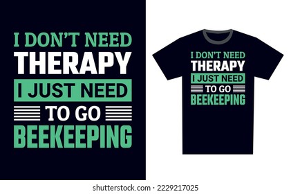 Beekeeping T Shirt Design Template Vector