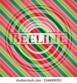 Beeline christmas badge background.