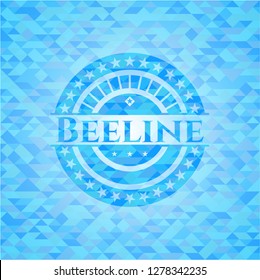 Beeline light blue mosaic emblem