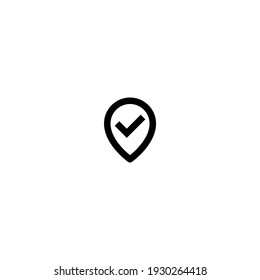 been here icon isolated white background