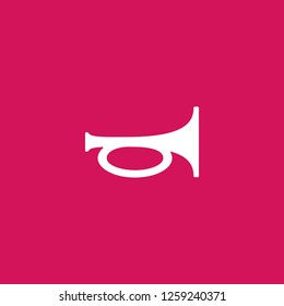 beep icon vector. beep sign on pink background. beep icon for web and app