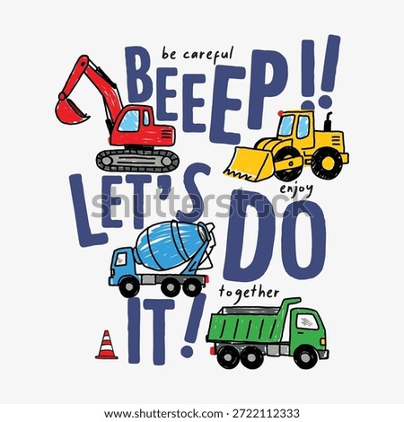 BEEP! Let's Do It! Construction Trucks