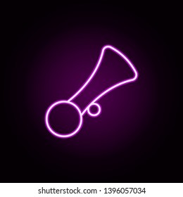 beep neon icon. Elements of auto workshop set. Simple icon for websites, web design, mobile app, info graphics