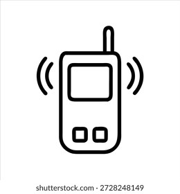 Beeper Alert Device Communication Symbol Minimal Flat Design