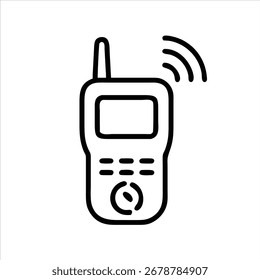 Beeper Icon Collection Modern Communication Device Technology Alert