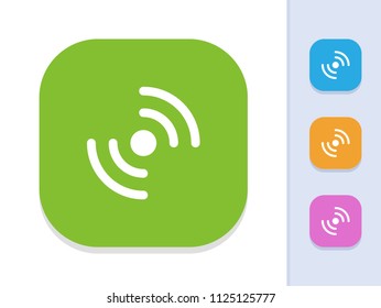 Beeper - Square Glyph Buttons. A simple vector icon.