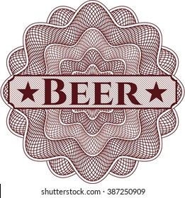 Beer abstract linear rosette