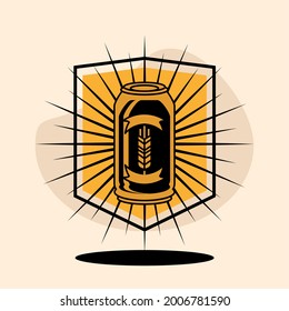 beer alcohol emblem vintage style