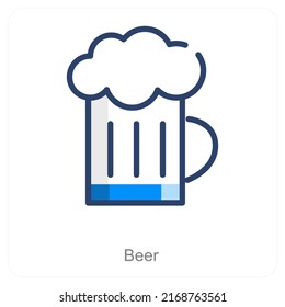 Beer And Alcohol Icon Concept