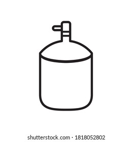 beer alembic line style icon vector illustration design