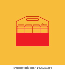 Beer Aluminium cans box vector