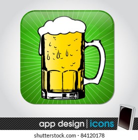 beer app icon for mobile devices