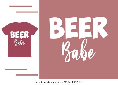 Beer Babe T Shirt Design