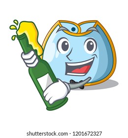 With beer baby bib isolated on the mascot