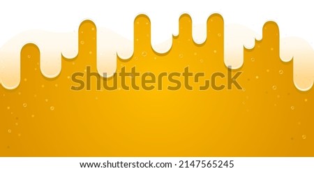 Beer background and beer bubbles for advertising posters or banner