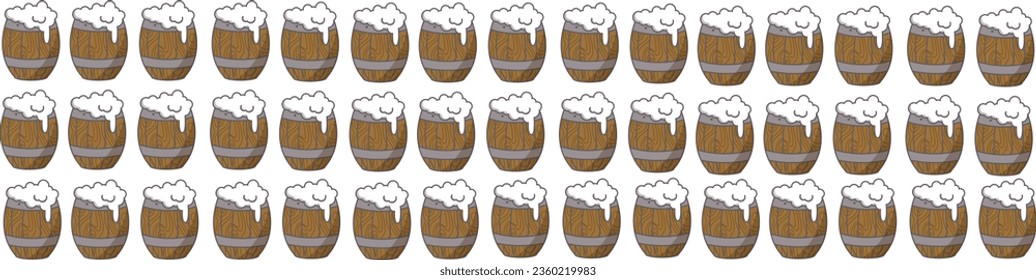Beer background design, beer clipart vector, beer vector,  beer glasses and mugs clipart design