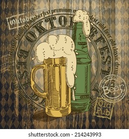 beer background Oktoberfest